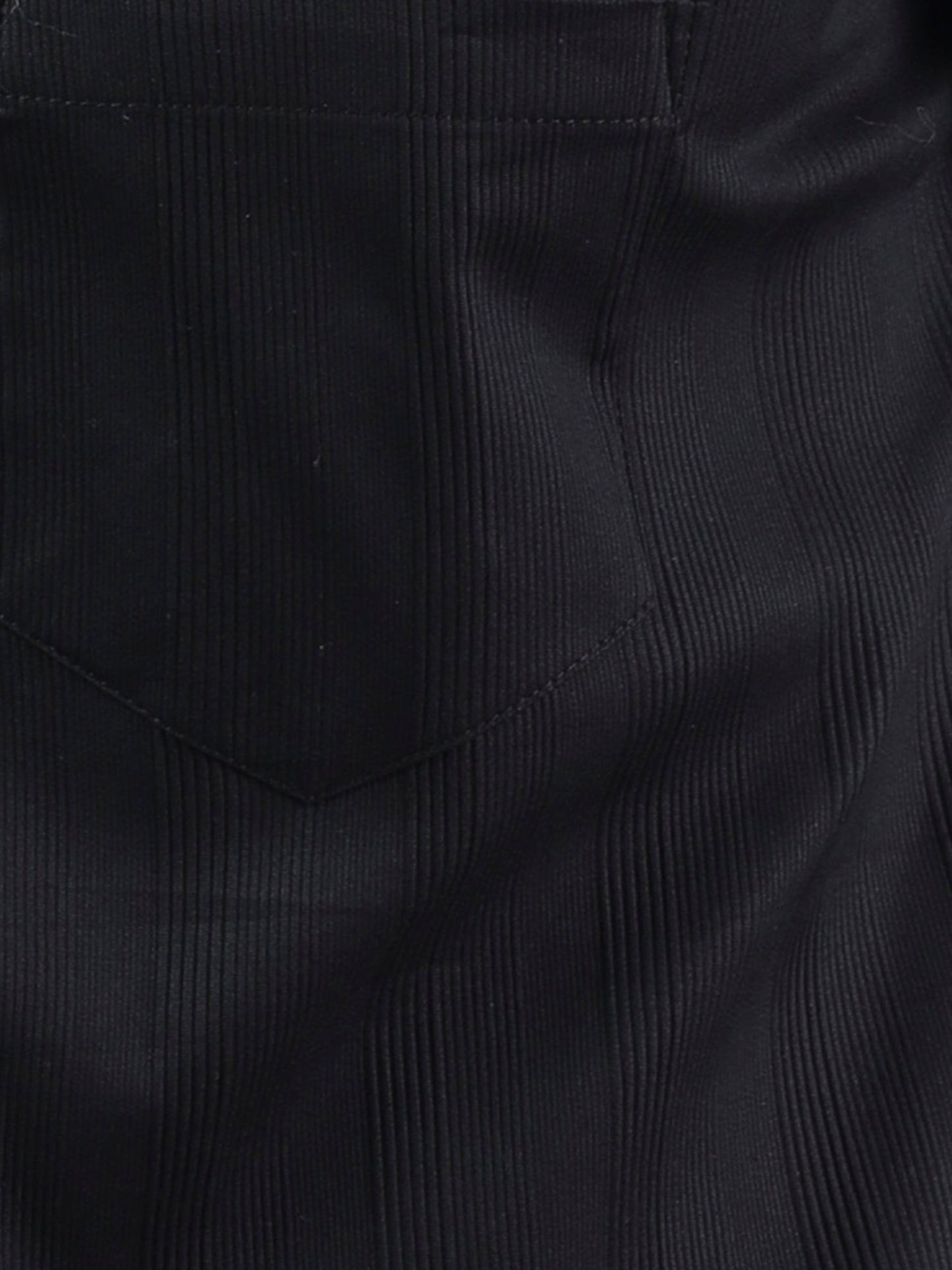 Black N Black Straight Line Textured Half Sleeve Black Shirt